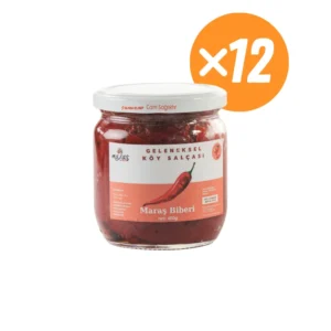 🌶️ Acı Biber Salçası 480 g – Güneşte Kurutulmuş, Cam Kavanozda, Katkısız